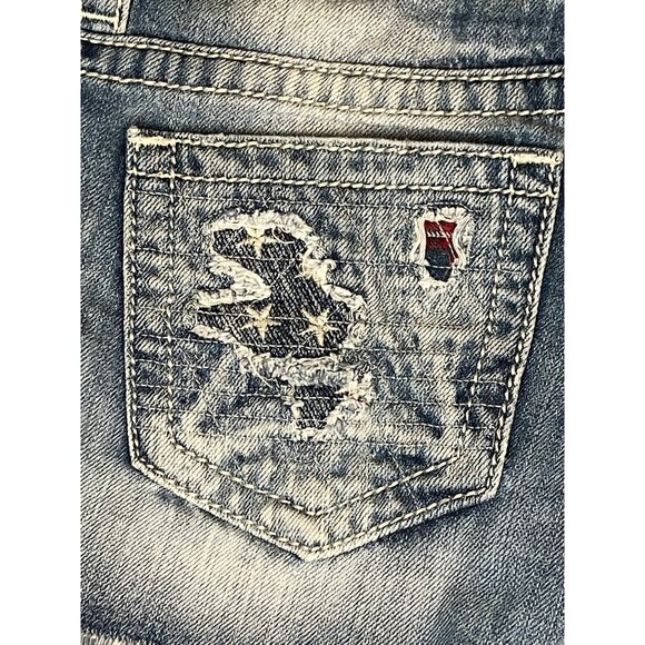 Miss Me Women's Jean Shorts Signature Short Size 26 With Stains - Picture 10 of 16